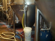 Massive blow off from the fermentation process.